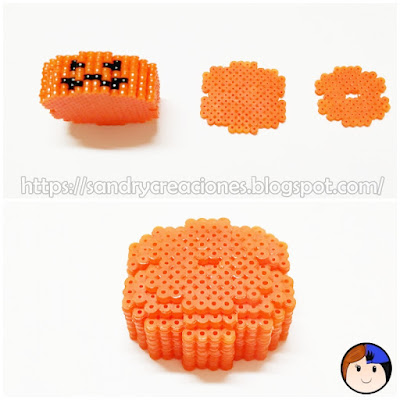 Calabaza Hama Beads 3D 5