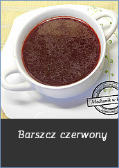 Barszcz czerwony czysty klarowny idealny 