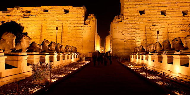 Sound and Light Show in Karnak Temple - Tourism in Luxor - www.tripsinegypt.com