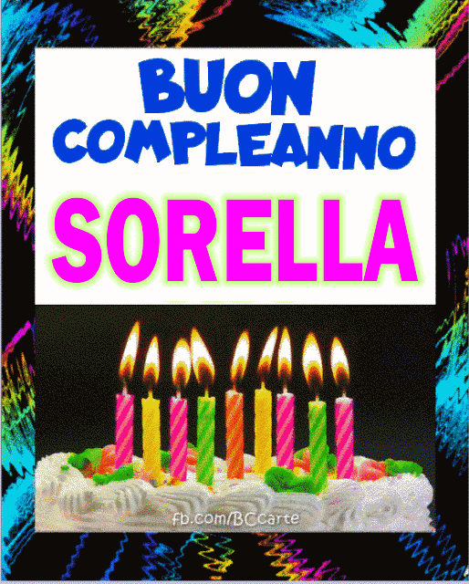 Buon Compleanno SORELLA
