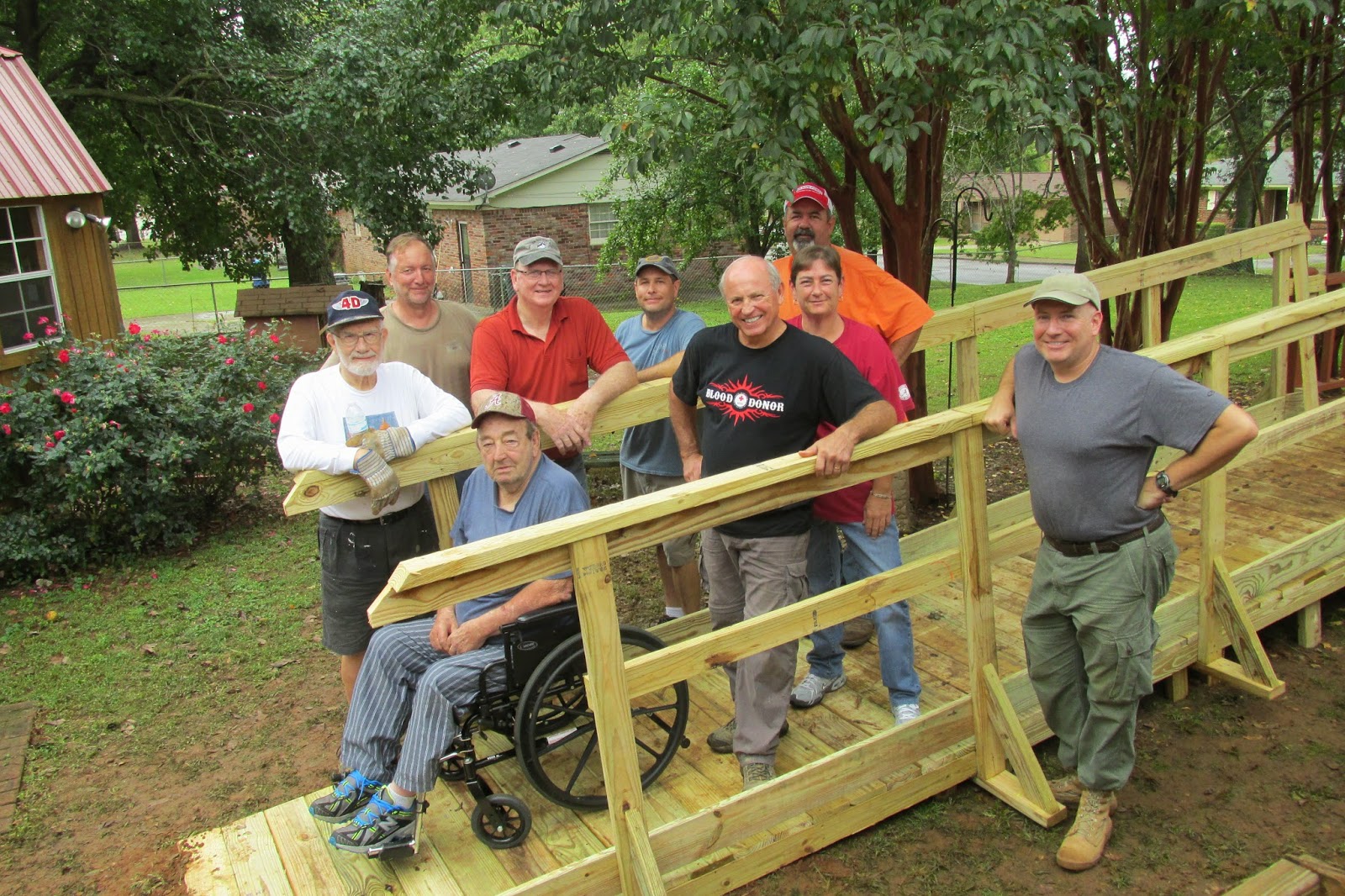 Wheelchair Ramp Build, 11 Oct 2014