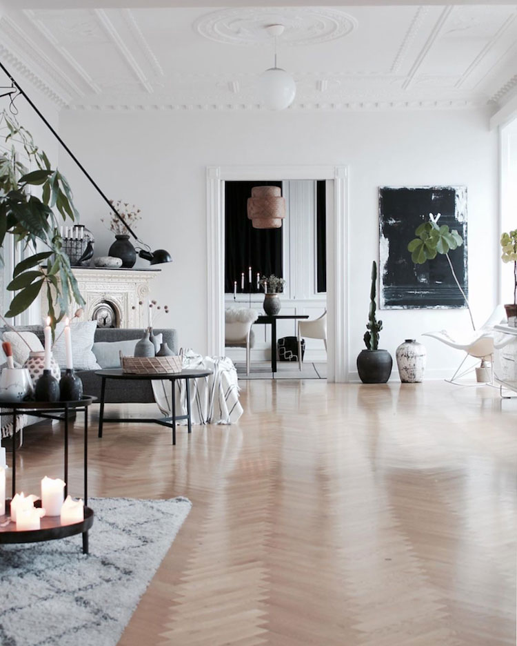 Elegant apartment of Danish blogger