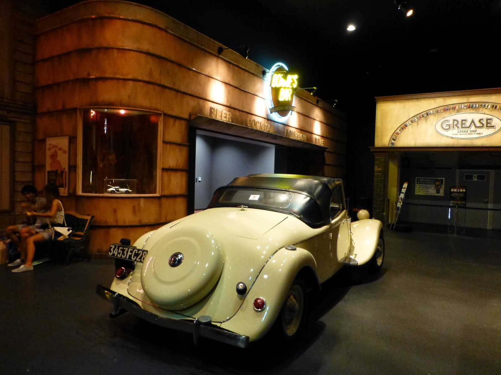 Chaos and Kanji Toyota MegaWeb Historic Car Museum in Tokyo
