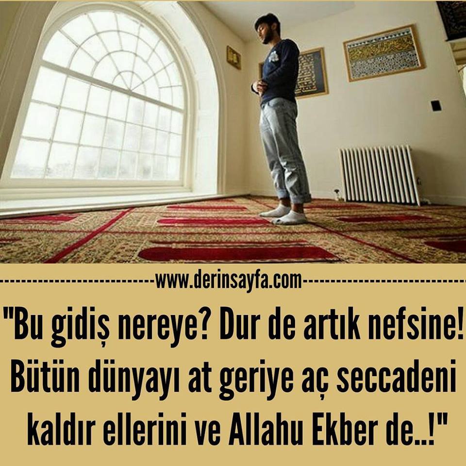 Önemini anlatan namaz sözleri güzel sözler dini anlamlı sözler