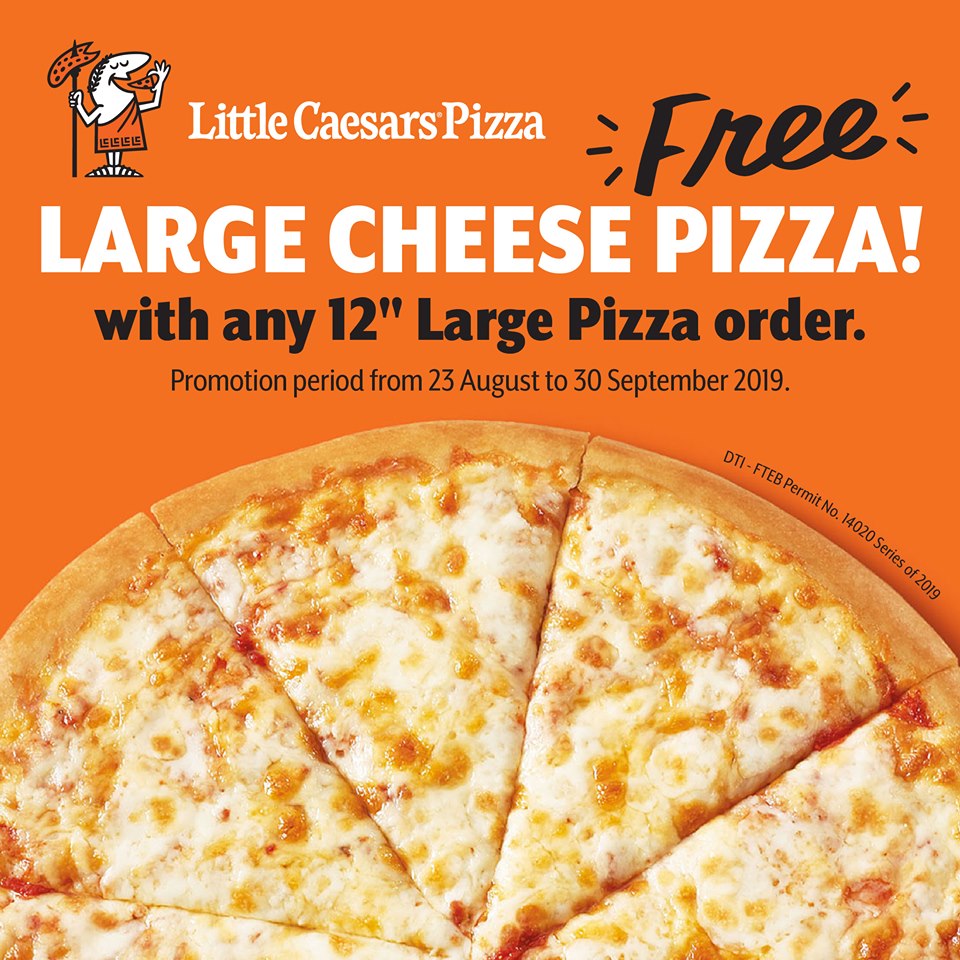 Manila Shopper How to get your FREE Large Cheese Pizza at Little