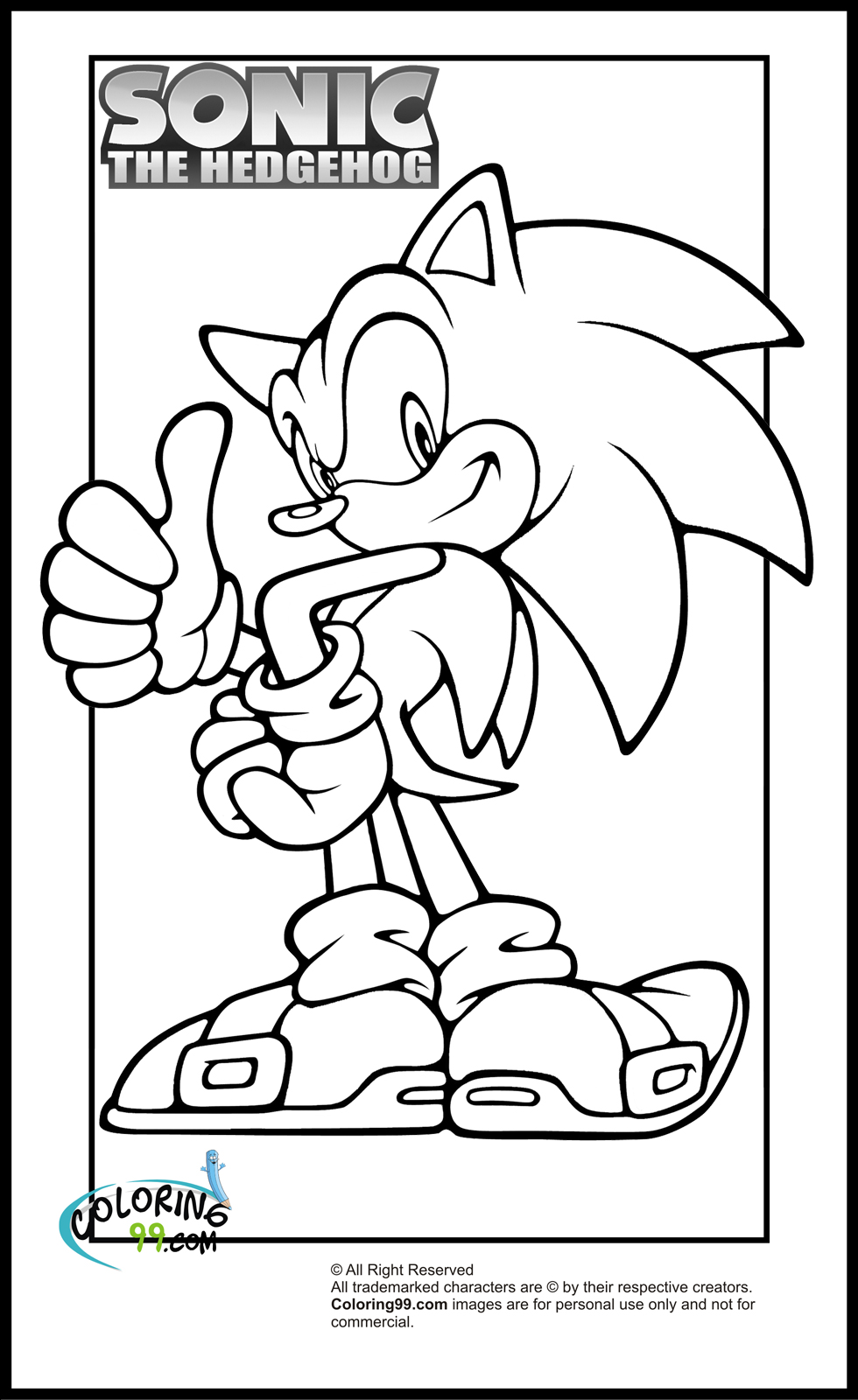 Download Sonic Coloring Pages | Team colors