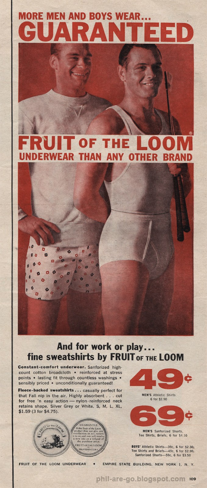 Phil Are Go! Fruit of the Loom Marketing in brief.