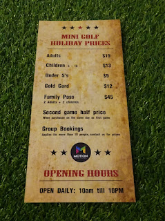 Leaflet from Lumberjax Mini Golf Leaflet from Lumberjax Mini Golf