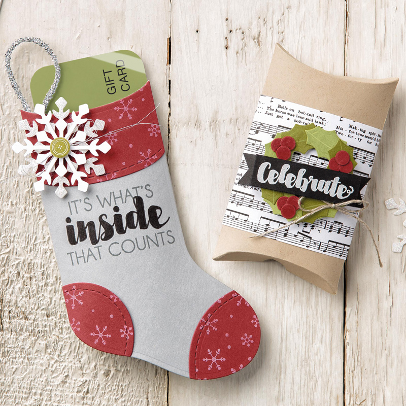 stampin dolce stocking tags