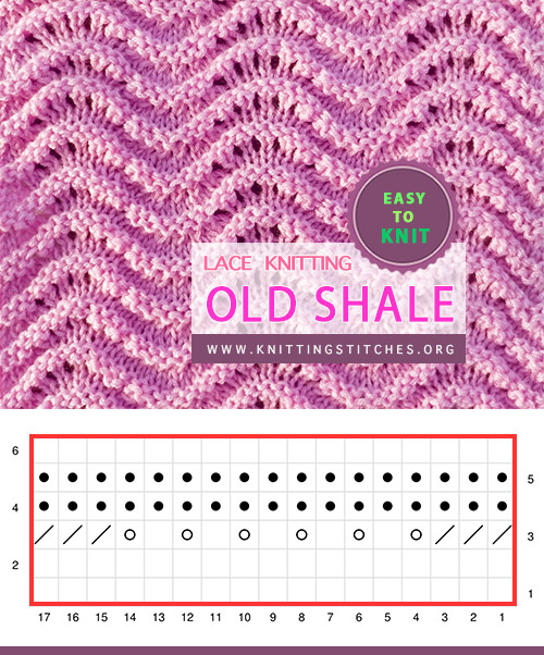 Old Shale Variation Easy To Knit