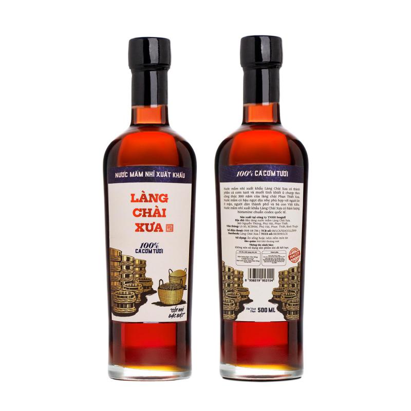 Nước Mắm Nhỉ Làng Chài Xưa Xuất Khẩu Nhãn Xanh 500Ml