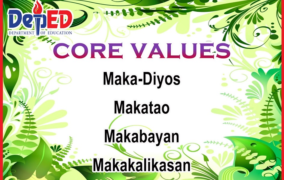 DepEd Vision Mission Core Values Poster