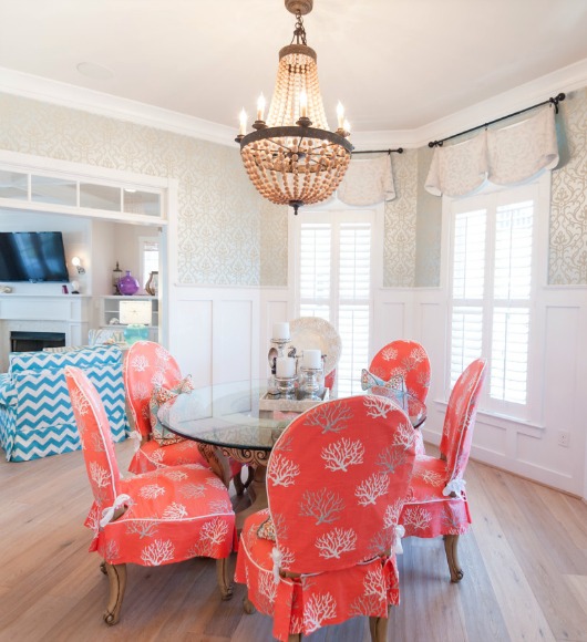 Coral Dining Room Chairs