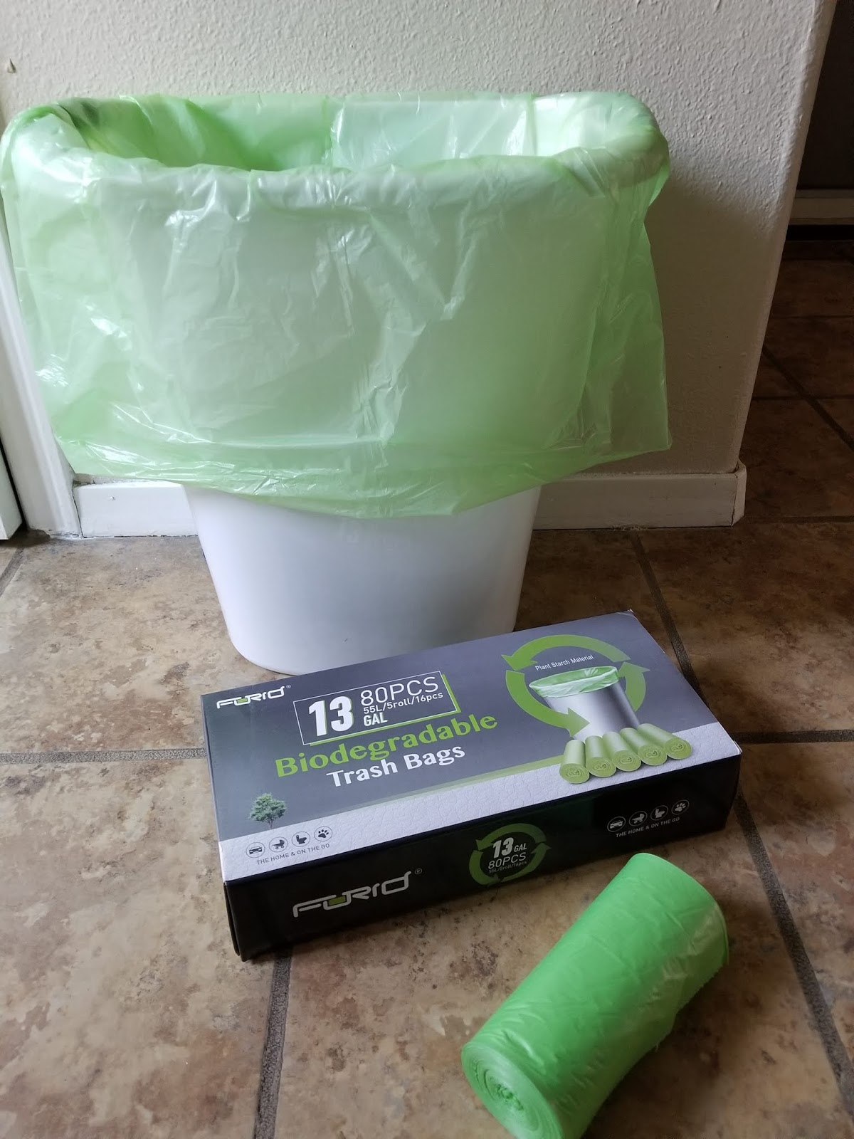 Temporary Waffle EcoFriendly Forid Biodegradable Trash Bags