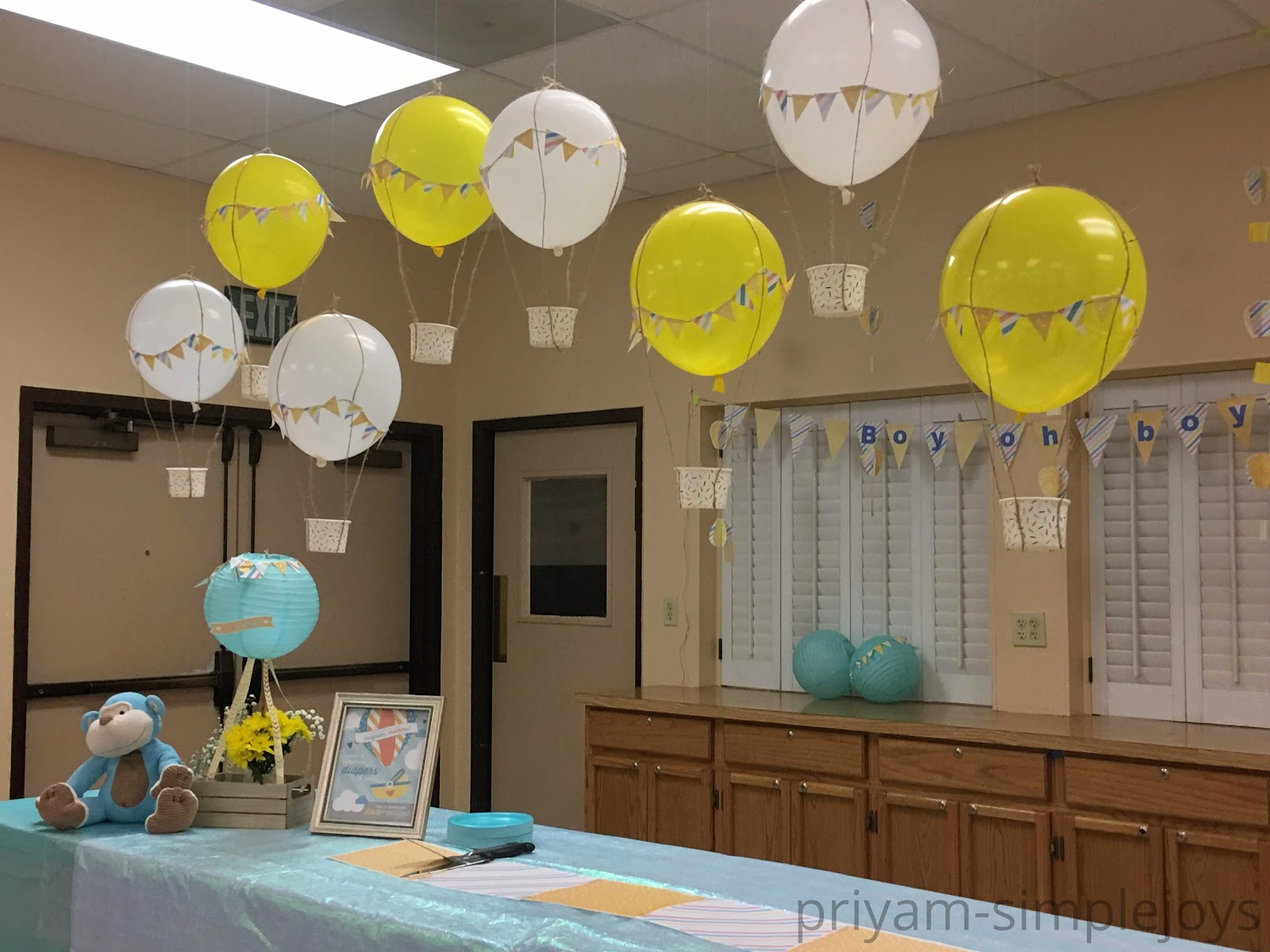 Simplejoys Hot Air Balloon Baby Shower