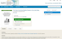 The National Academies Press website where you can download The Future of Low Dose Radiation Research in the United States. A screenshot of the National Academies Press website where you can download The Future of Low Dose Radiation Research in the United States.