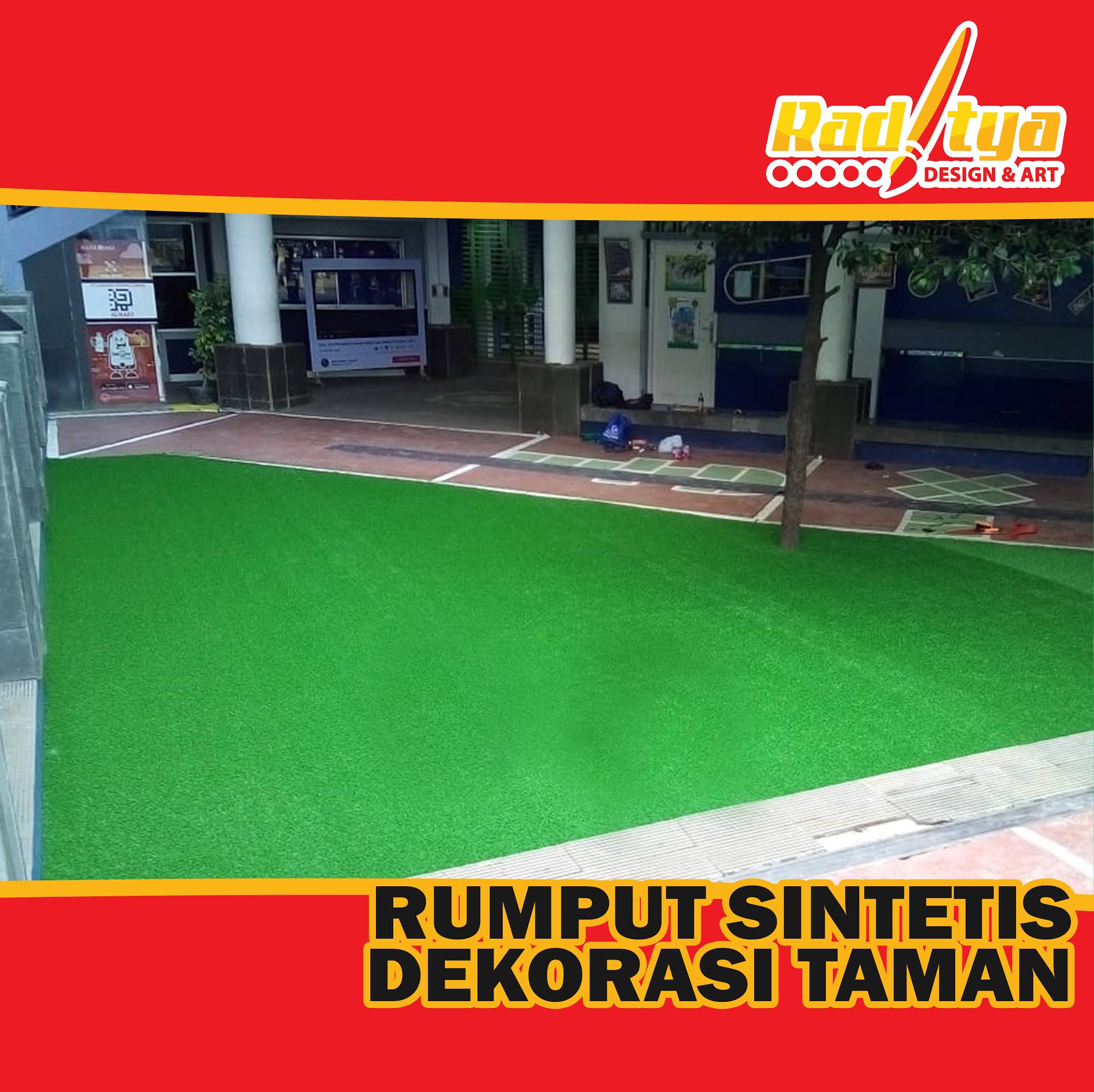 Rumput Sintetis Dekorasi Taman