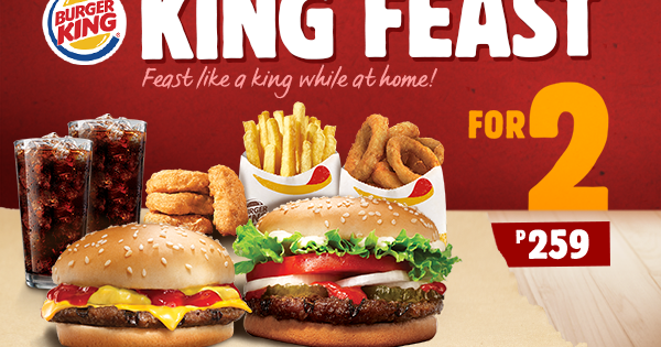 Promotion today king burger Burger King