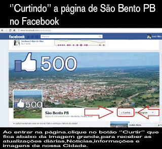 Pagina de São Bento No Facebook