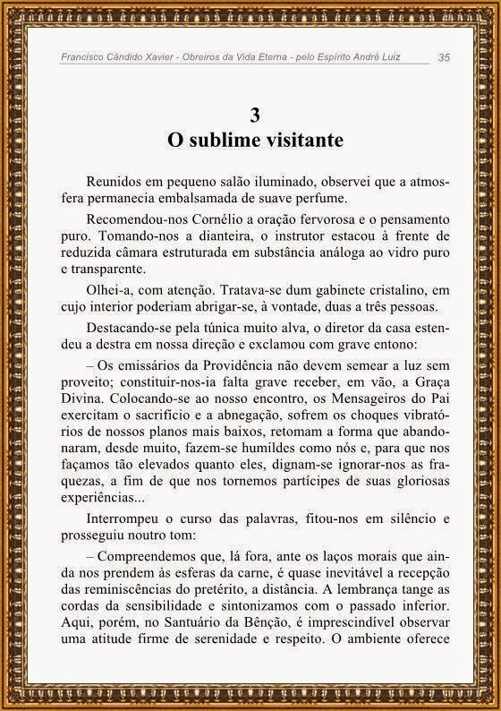 03 O SUBLIME VISITANTE OBREIROS DA VIDA ETERNA SERIE NOSSO LAR  PARTE 01