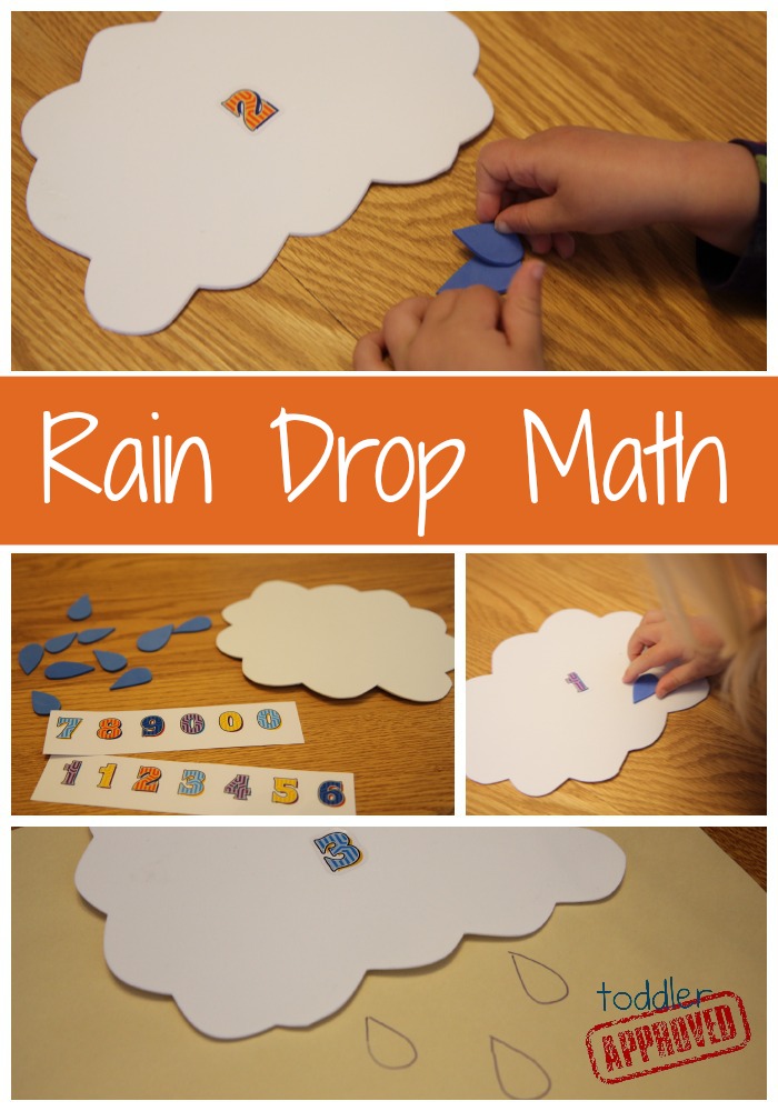 Toddler Approved! Rain Drop Math