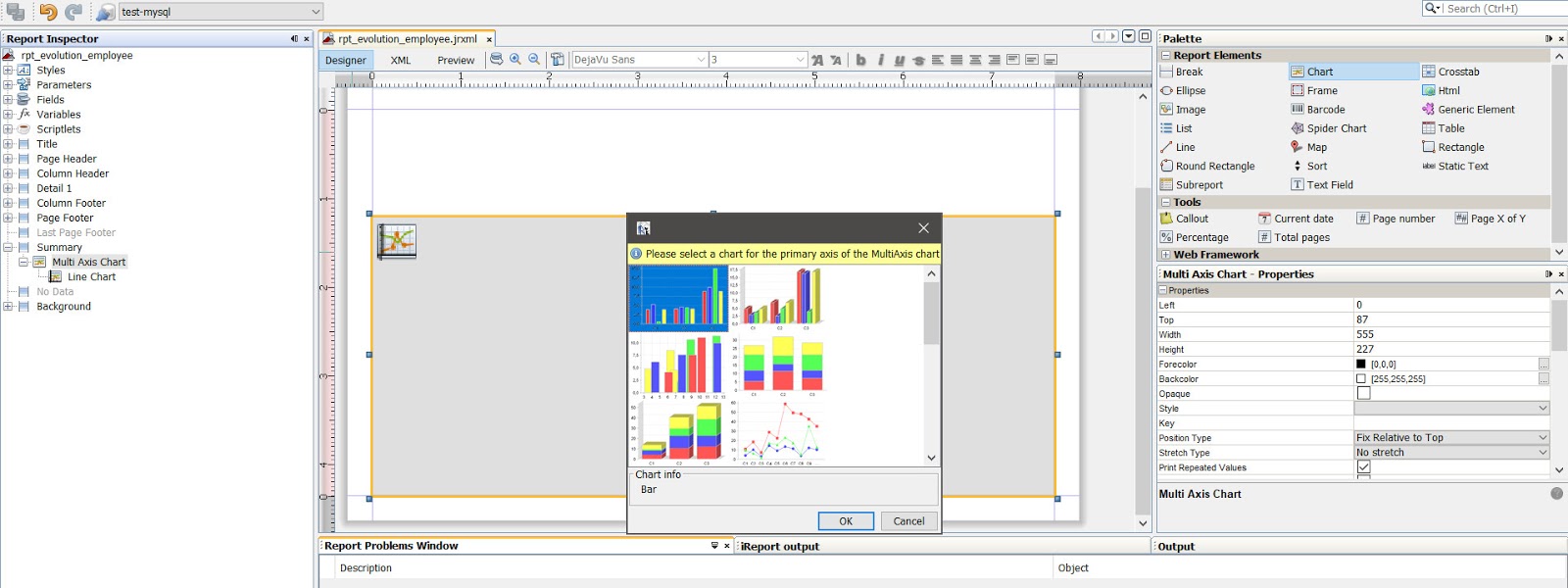 How To Create Line Chart In Jasper Report