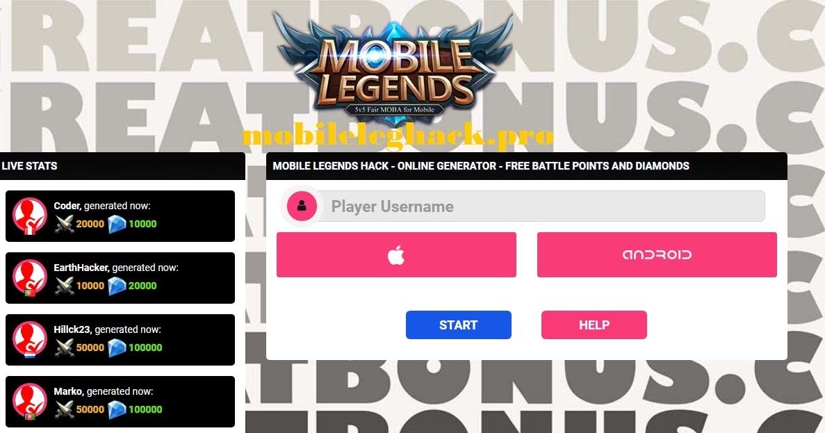Gamerhackershub.Com/Ml Mobile Legends Hack No Human | Free ... - 