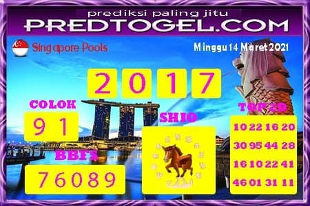 Pred Sgp Minggu 14 Maret 2021 Prediksi Togel Singapura Wap Top