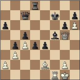 Partida de ajedrez Jamieson vs. González Mestres en 1965, posición después de 38...Af5??