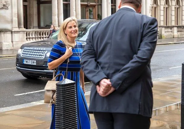 The Countess wore Gabriela Hearst Capote wool-blend dress. The Countess of Wessex wore a new wool-blend dress from Gabriela Hearst