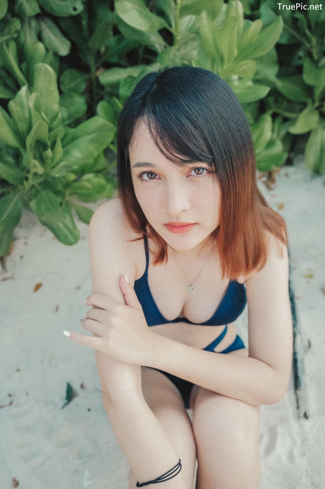 Image Thailand Model - Catherina Nybraaten - Dark Blue Bikini - TruePic.net - Picture-41
