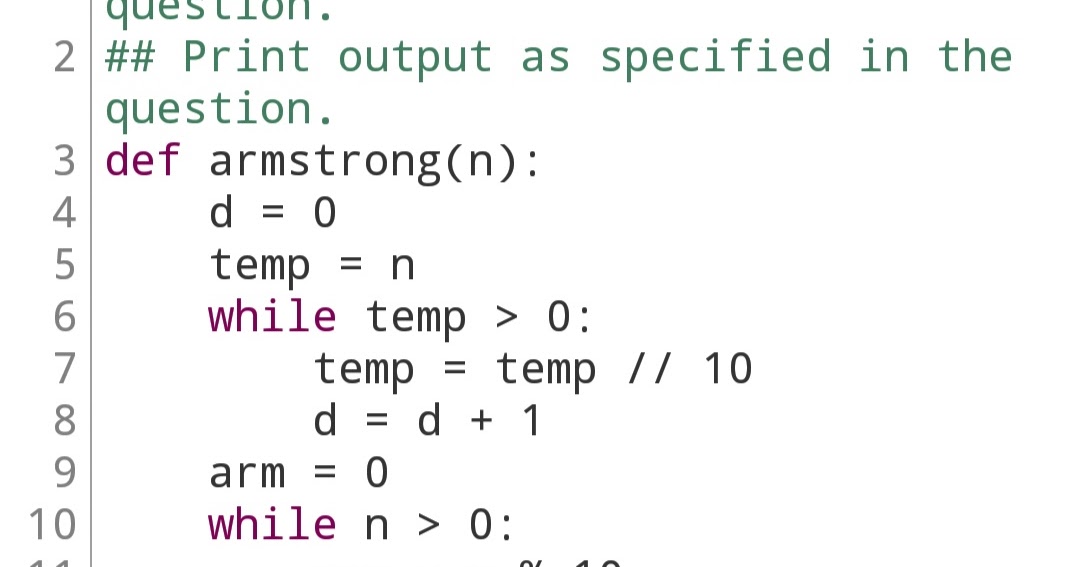 Armstrong number in python: Python program to check Armstrong number