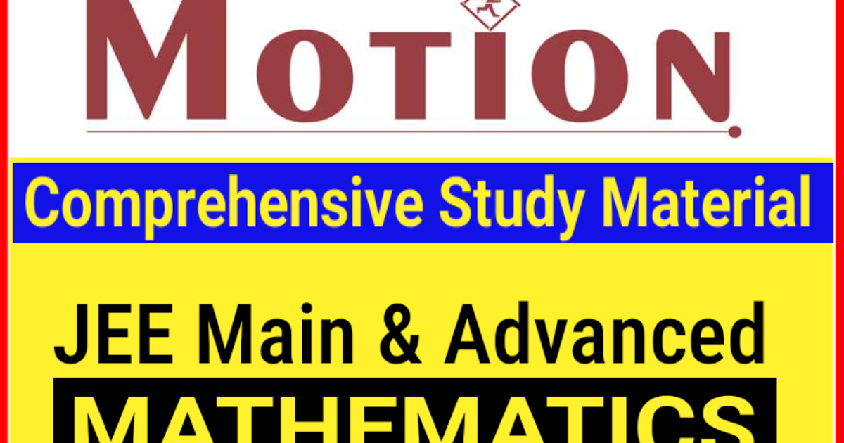 JEE Study Material PDF for FREE