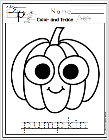 Fall Coloring and More ~ Preschool Printables