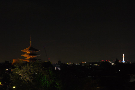 清水寺と京都タワー