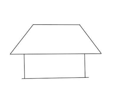 House drawing for kids easy step by step house drawing easy with colour