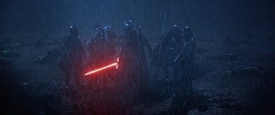 Star Wars The Force Awakens Kylo Ren in the rain