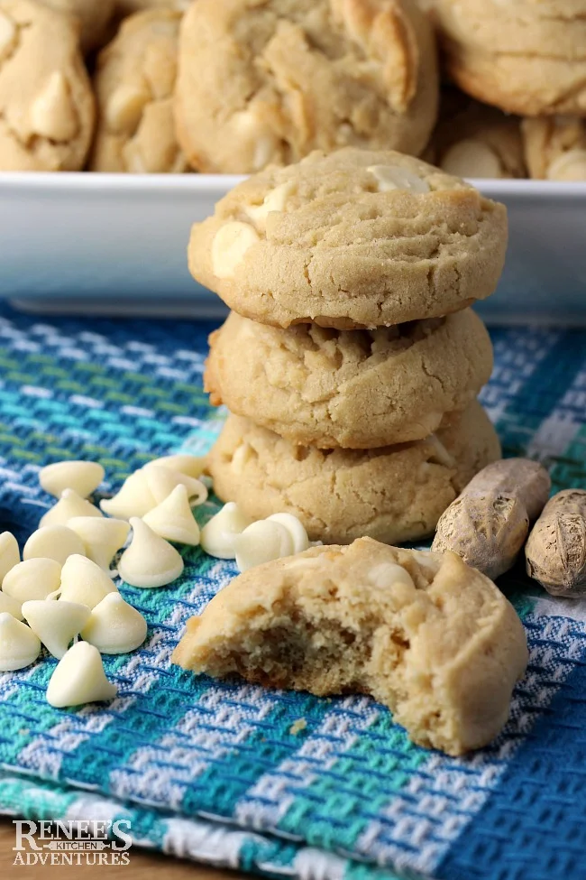 Peanut Butter White Chocolate Chip Cookies | Renee's Kitchen Adventures