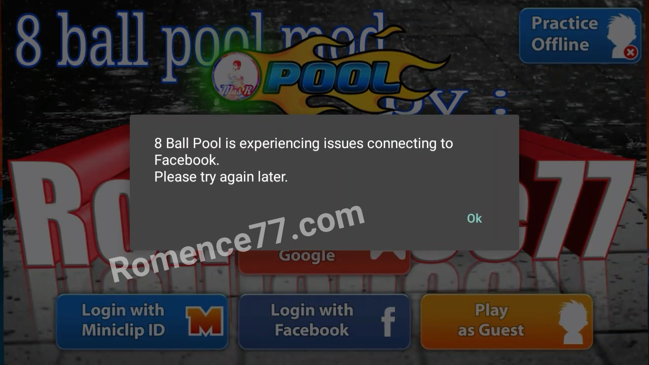8 Ball Pool Mod Tidak Bisa Login Facebook Ini Solusinya Romenceragil