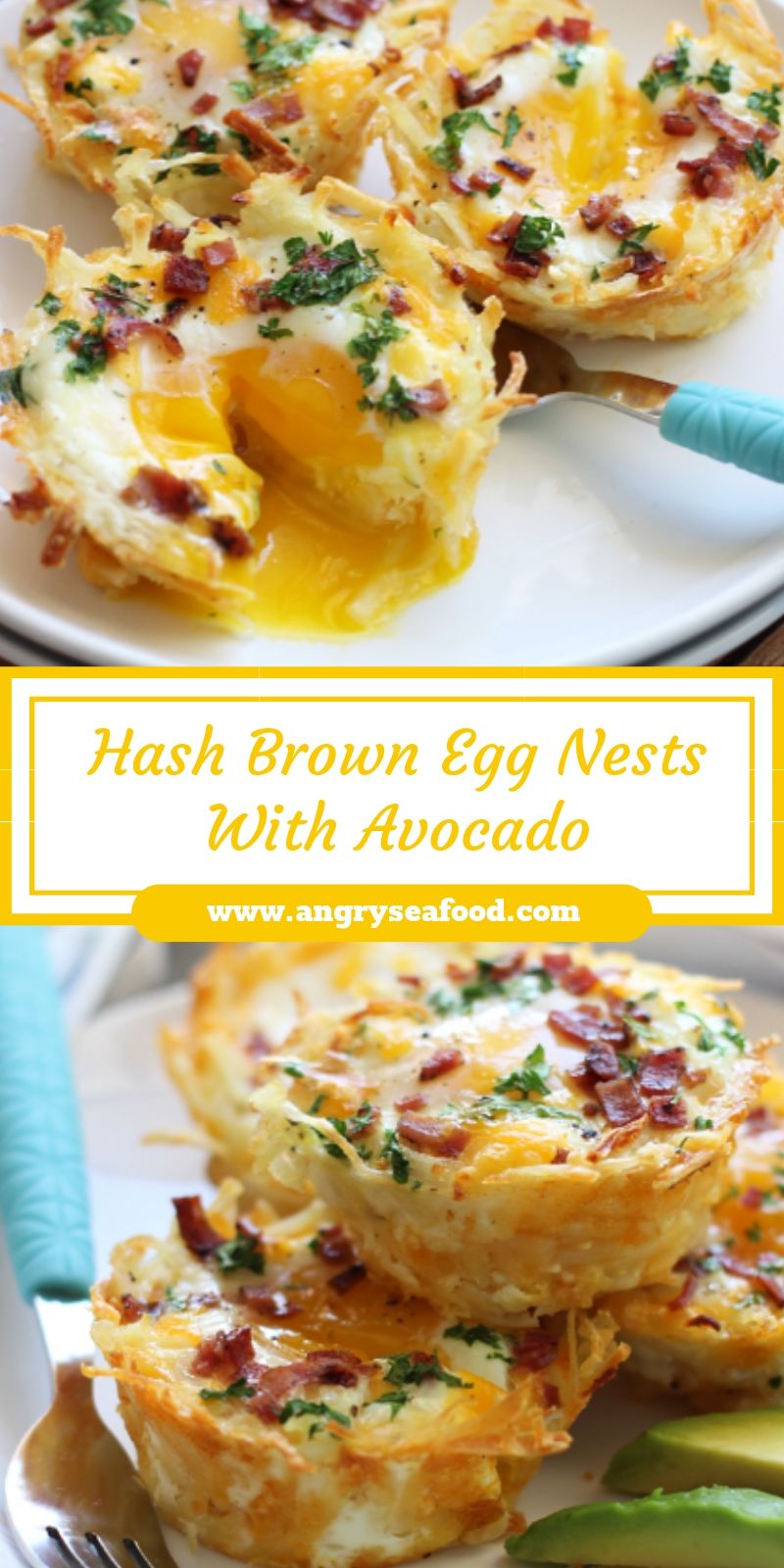Hash Brown Egg Nests With Avocado Hash Brown Egg Nests With Avocado