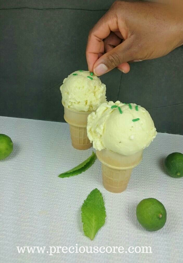 MINT AND KEY LIME ICE CREAM Precious Core