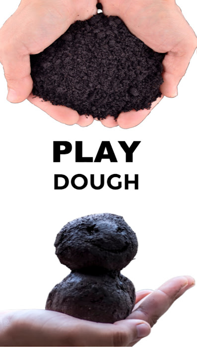 Make mold-able dirt for kids using this easy play dough recipe! #dirtdough #dirtdoughrecipesensoryplay #makedirtforkids #playdoughrecipe #activitiesforkids #growingajeweledrose