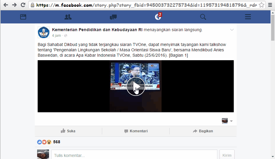 Cara Mudah Download Video dari Facebook Tanpa Software Cara Mudah Download Video dari Facebook Tanpa Software