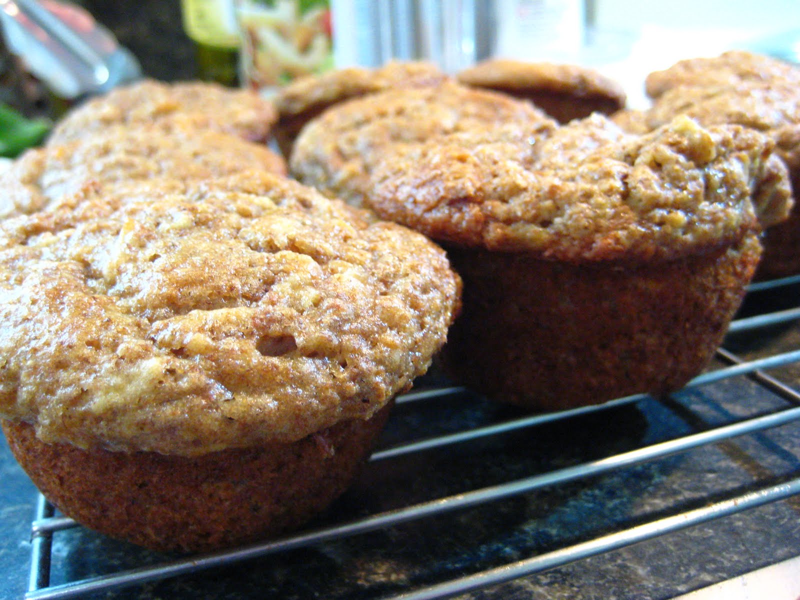 haphazard musings and creations banana apple bran muffins