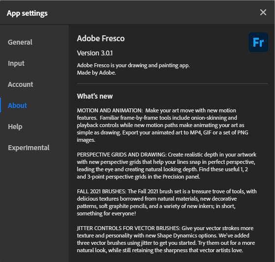Adobe Fresco 3.0.1.653