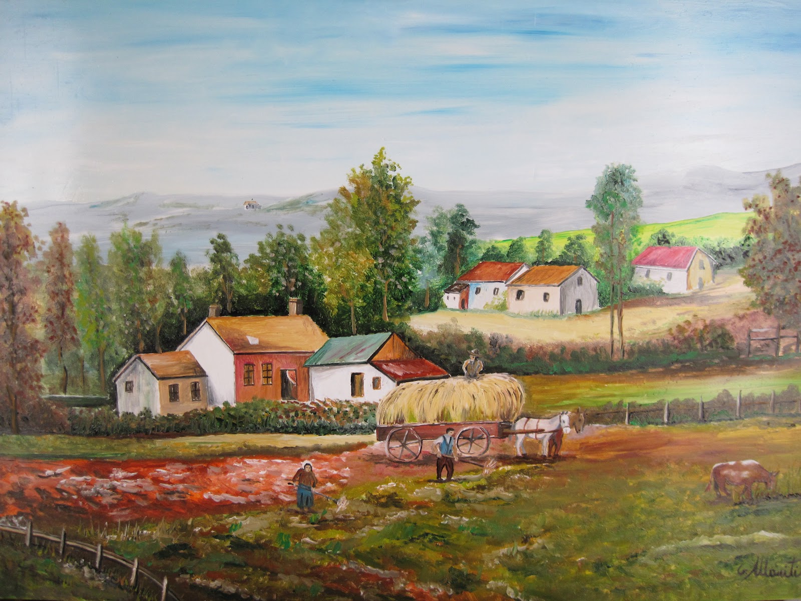 Eterna Gioventu: giuseppe.m. dipinti ad olio.la campagna