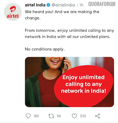 Airtel Latest Tweet Airtel Latest Tweet