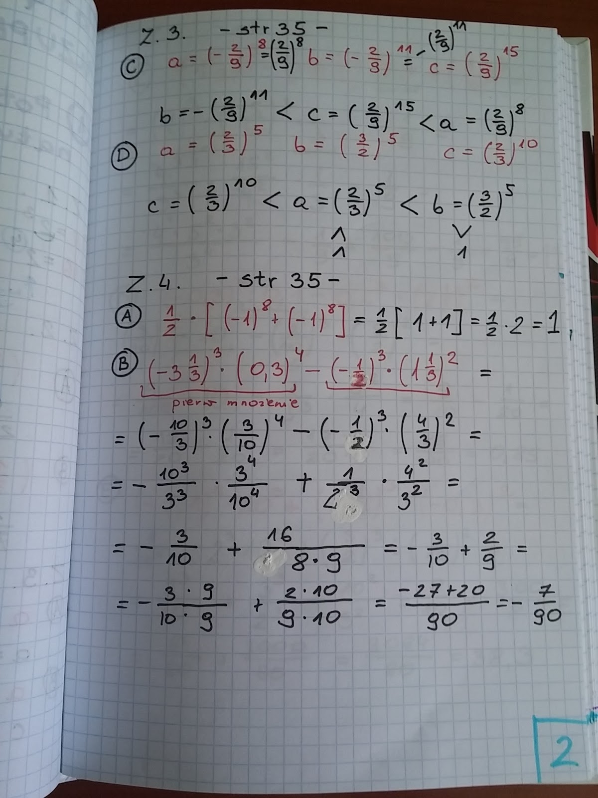 Oblicz Zad 4 Str 35 Matematyka Z Plusem 7 Matematyka z plusem podręcznik 2 klasa gimnazjum rozwiązania zadań: 1