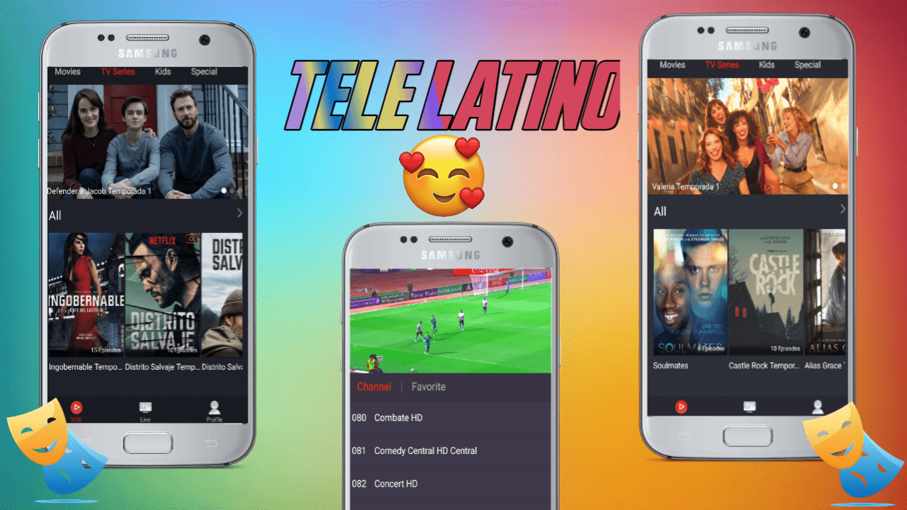 تمهل لثواني وجرب ملك التطبيقات اللاتينية لمشاهدة القنوات اللاتينية المنعدمة و قنوات عربية مجانا Tele Latino