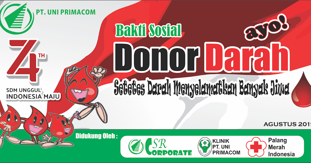 Pamflet Ajakan Donor Darah idecerdasku Desain Brosur
